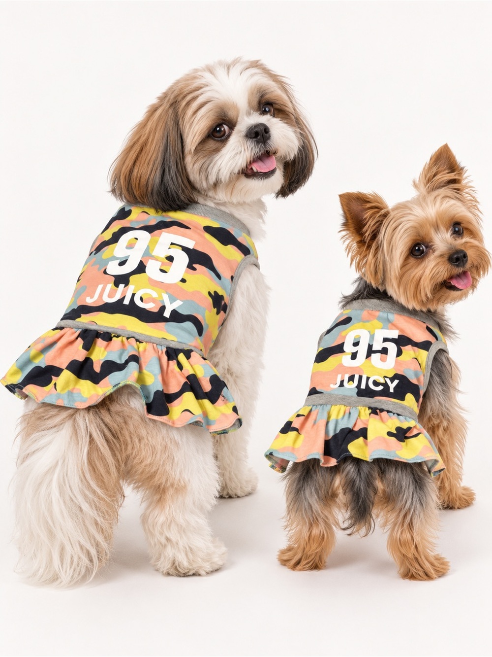 Juicy Couture Pets 95 Y2K Stylish Colorful Mini Dress Sizes S & M